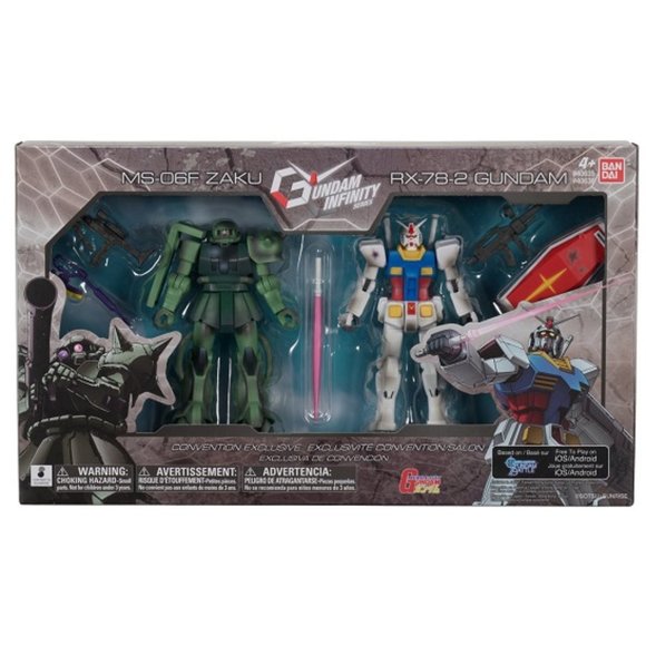 NEW! Gundam Infinity RX-78-02 vs. MS-06 Zaku II Convention Exclusive - Picture 1 of 3